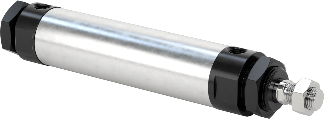 Yuvarlak Gövdeli Hidrolik Silindir, 40 mm Delik Çapı, 100 mm Strok Uzunluğu