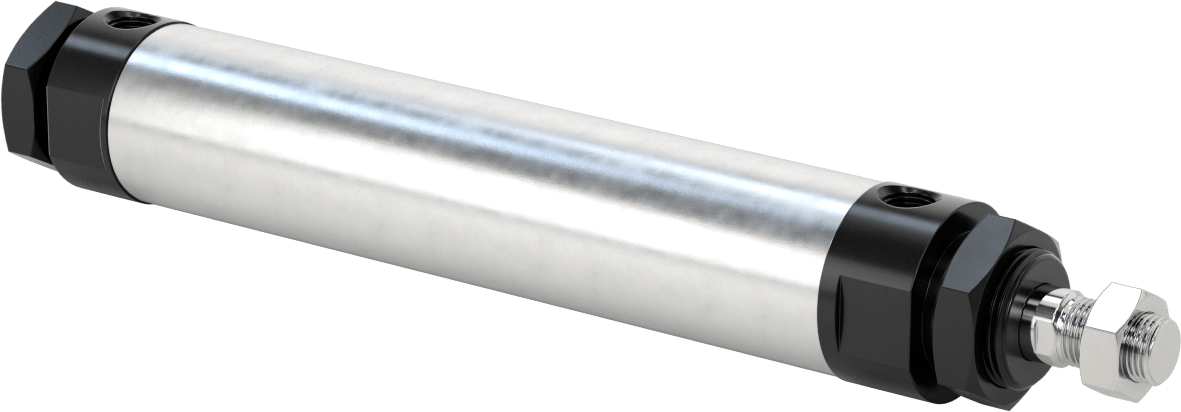 Yuvarlak Gövdeli Hidrolik Silindir, 40 mm Delik Çapı, 150 mm Strok Uzunluğu