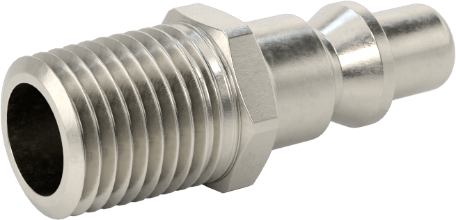 Hava için ARO Hızlı Bağlantı Kesme Hortum Bağlantısı, Plug, 1/4 Kaplin Boyutu, 1/4 NPT Erkek