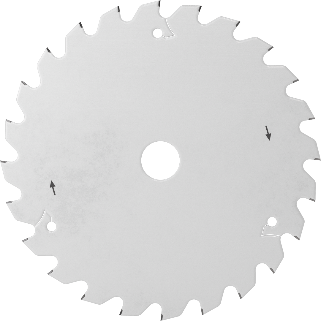 Ahşap için Raylı Testere Bıçağı, 6-1/2" Çap, 24 Diş