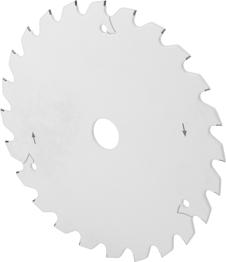 Ahşap için Raylı Testere Bıçağı, 6-1/2" Çap, 24 Diş
