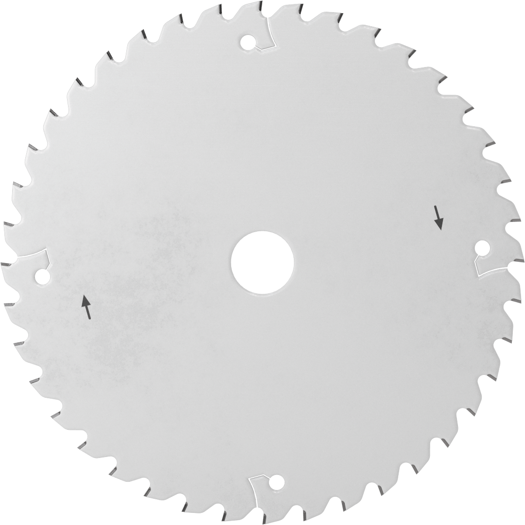 Ahşap için Raylı Testere Bıçağı, 6-1/2" Çap, 40 Diş