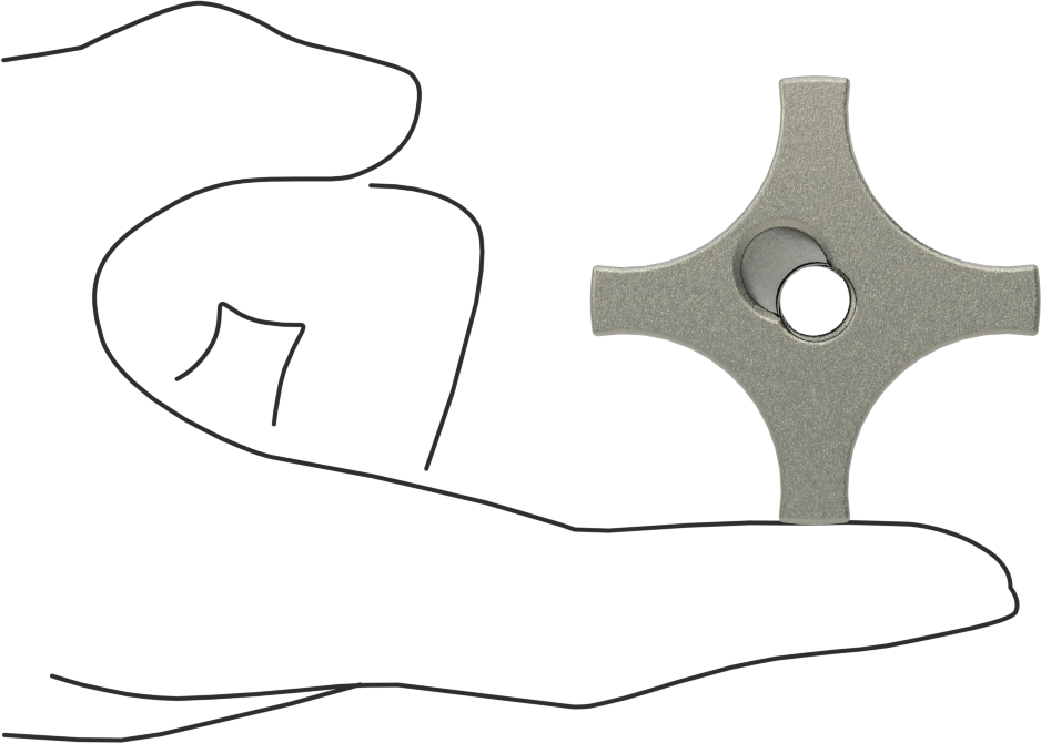 Hızlı Kilitli Çelik Topuz, 3/8"-16 Dişli Delikli