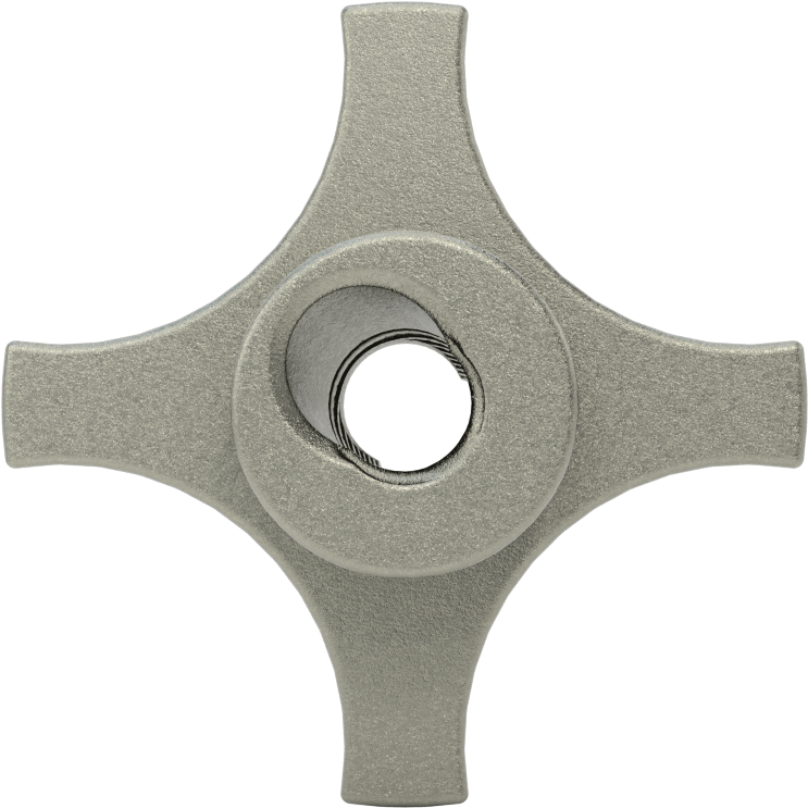 Hızlı Kilitli Çelik Topuz, 3/8"-16 Dişli Delikli