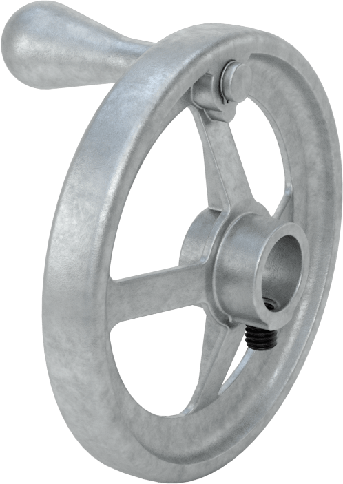Çinko Dişsiz Delikli Çarklı El Çarkı, Dönen Saplı Delikli Çukur Tekerlek, 3/4" Hole