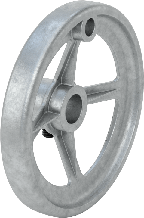 Çinko Dişsiz Delikli Çarklı El Çarkı, Delikli Çukurlu Tekerlek, 5/8" Delik Çapı