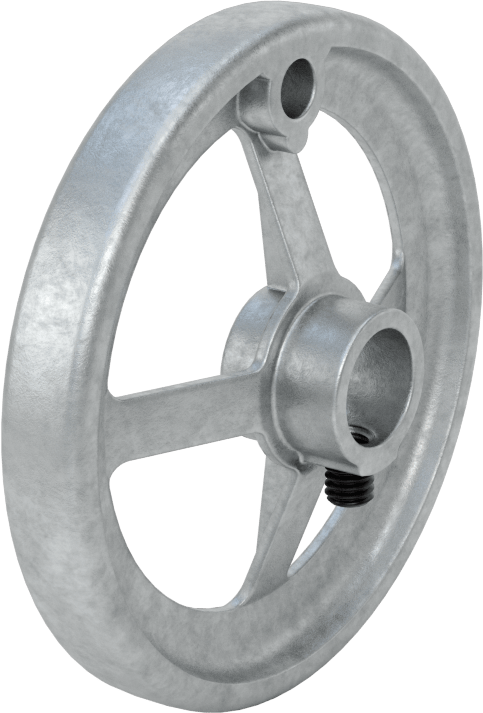 Çinko Dişsiz Delikli Çarklı El Çarkı, Delikli Çukurlu Tekerlek, 3/4" Delik Çapı
