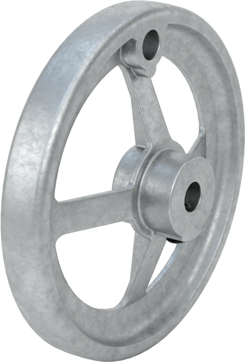 Çinko Dişsiz Delikli Çarklı El Çarkı, Delikli Çukurlu Tekerlek, 3/8" Delik Çapı
