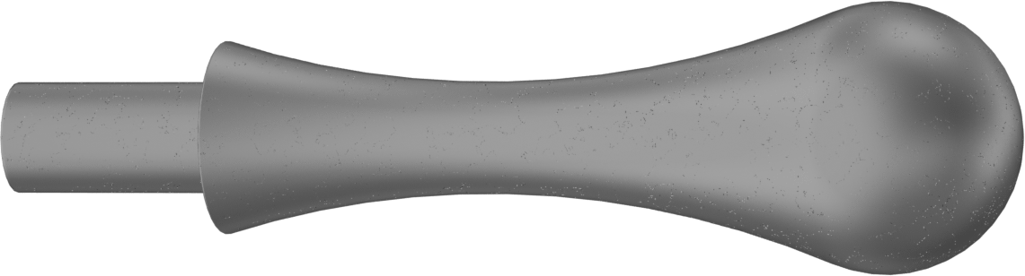 İtmeli kol, 1-3/16“ Uzunlukta 5/8” Çapında Saplama, 4-9/16" Uzunluk