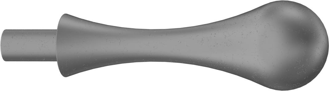 İtmeli kol, Dönen Tutamak ile, 15/16“ Uzunluk 1/2” Çaplı Saplama, 4-3/16" Uzunluk