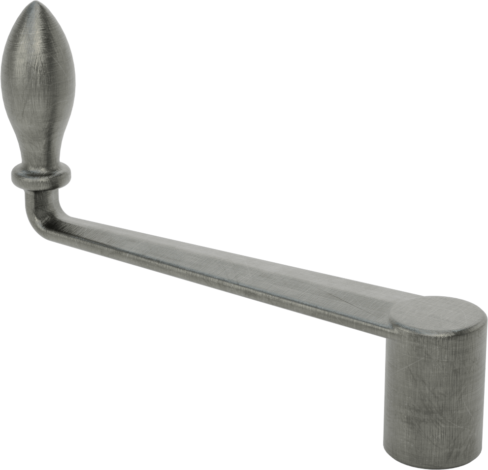Krank Kolu, İşlenebilir-Göbek-Montaj, 8" Sap Uzunluğu