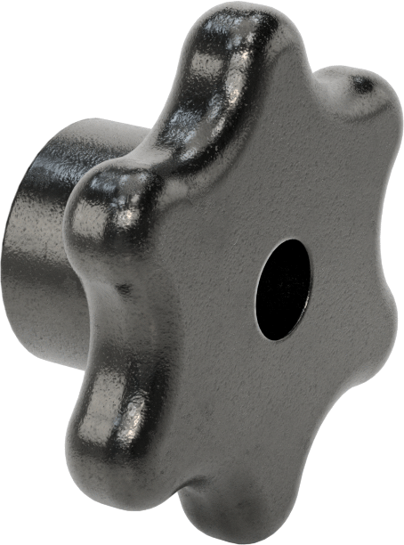 Demir Topuz, Altı adet Kol Tutacağı, 1/2" Dişsiz Delik, 1-1/4" Derinlik