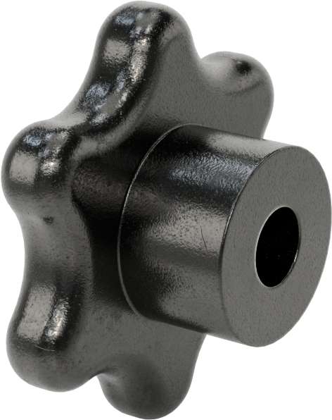 Demir Topuz, Altı adet Kol Tutacağı, 1/2" Dişsiz Delik, 1-1/4" Derinlik