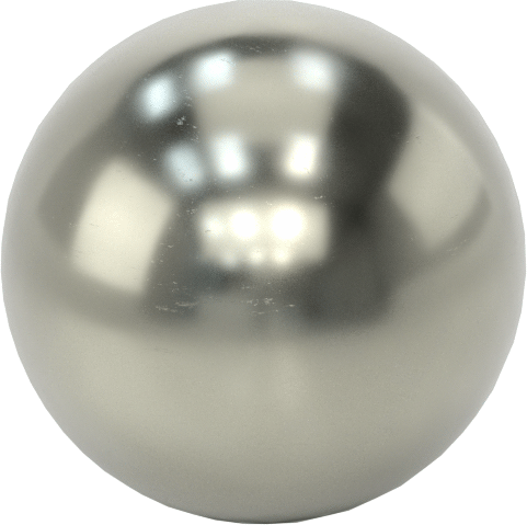 Çelik Top Düğme, 1/4"-20 Dişli Delikli, 5/8" Derinlik
