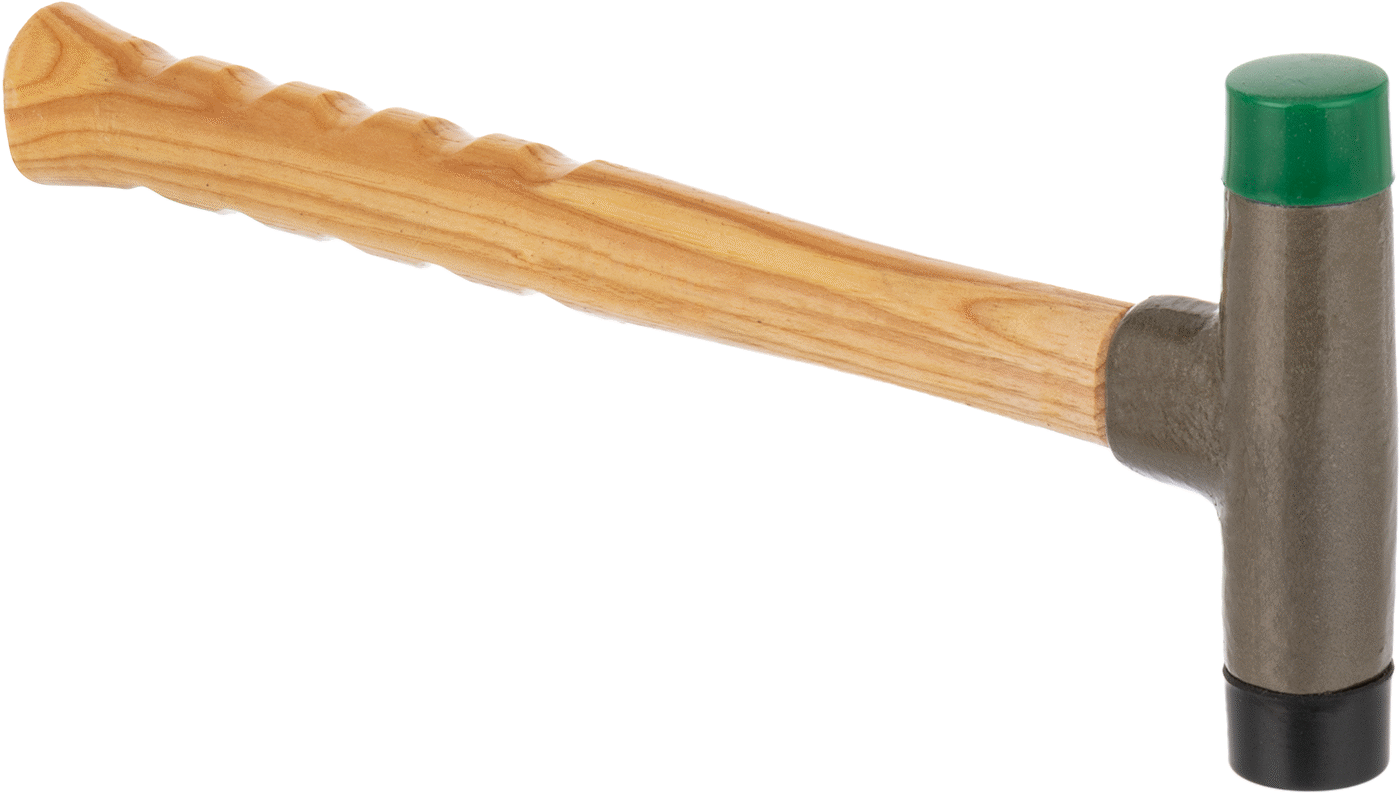 Değiştirilebilir Yüzeyli Sert Darbe Çekici, 1" Çaplı Poliüretan Kauçuk Vidalı Yüz, 14 oz.