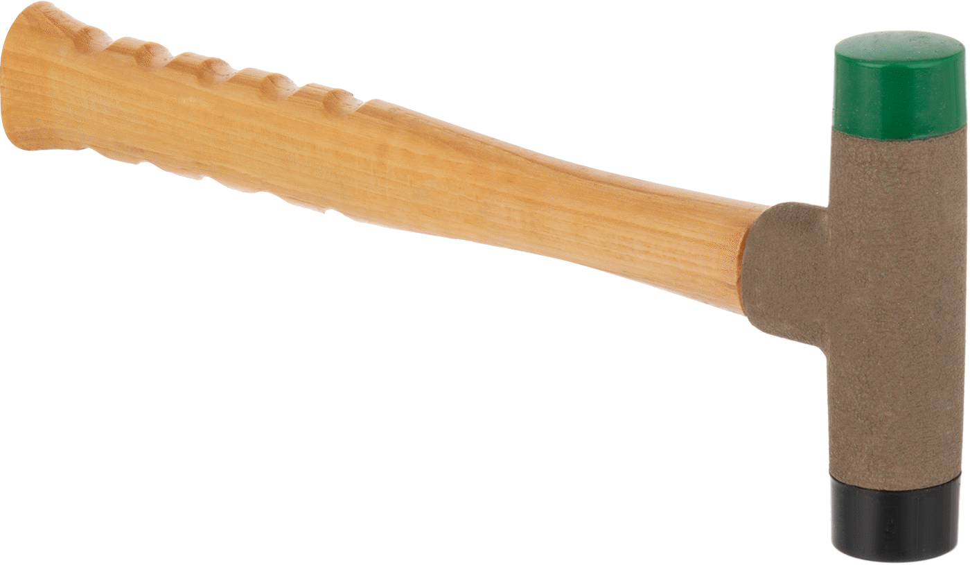 Değiştirilebilir Yüzeyli Sert Darbe Çekici, 1-1/4" Çaplı Poliüretan Kauçuk Vidalı Yüz, 14 oz.