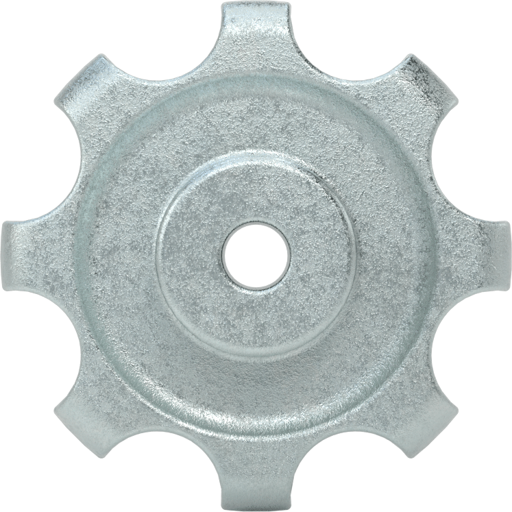 Yivli Çinko Delikli Topuz, 1/4“ Çap x 5/8” Derinlikli Delik
