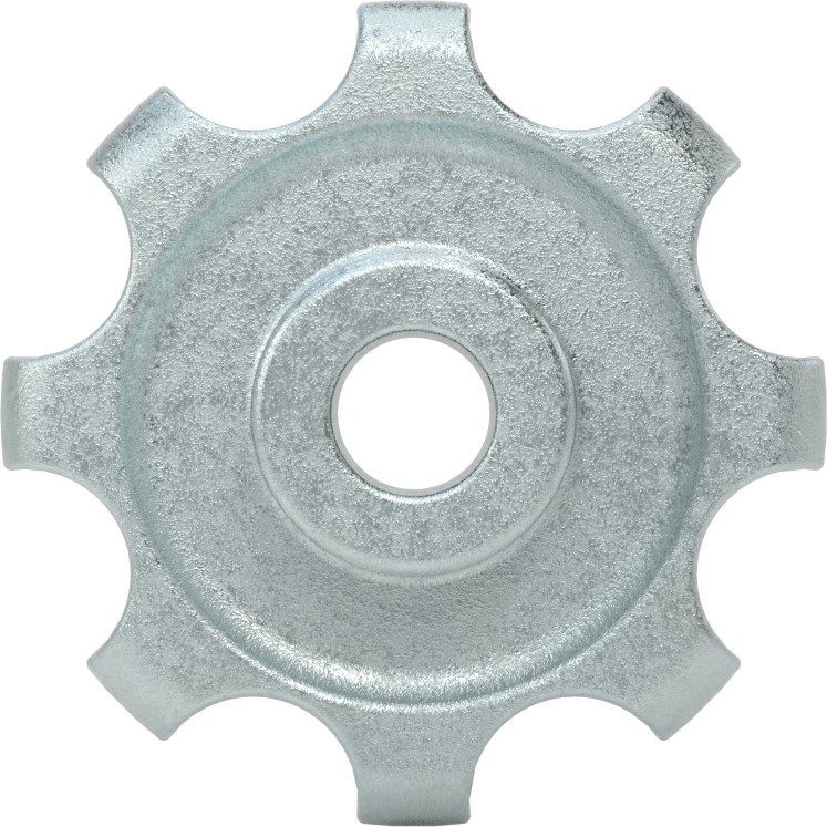 Yivli Çinko Delikli Topuz, 3/8“ Çap x 5/8” Derinlikli Delik