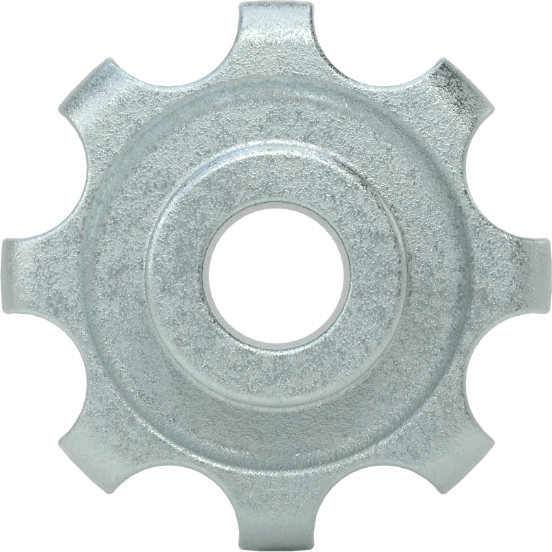 Yivli Çinko Delikli Topuz, 5/8“ Çap x 7/8” Derinlik