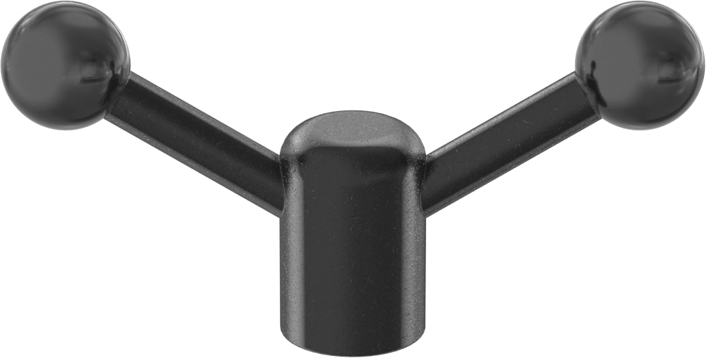 Çelik Ayarlanabilir Tutamak, 1/4"-20 Dişli Delikli