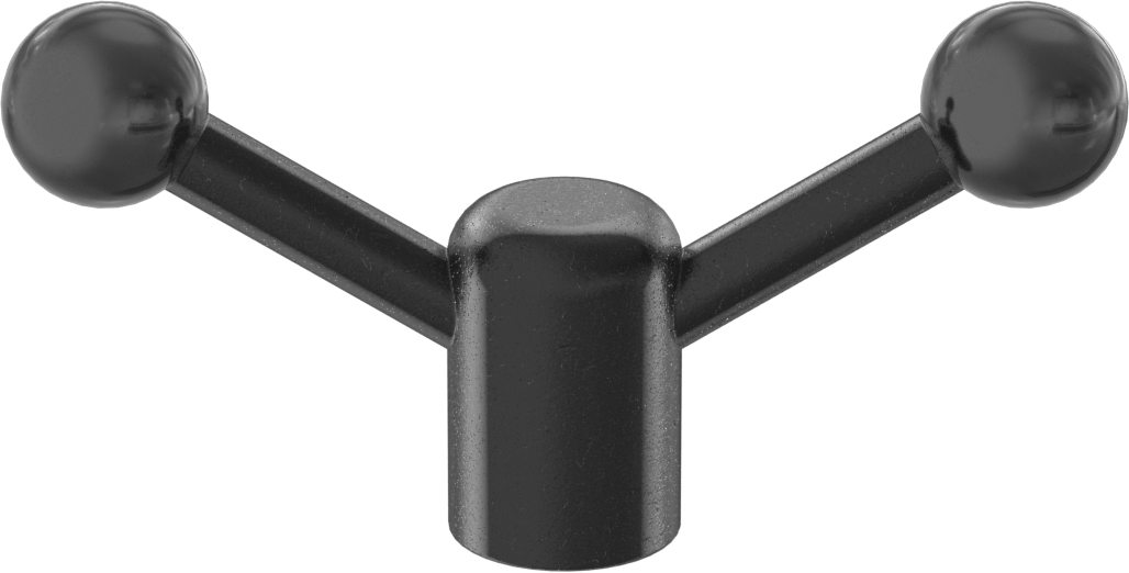 Çelik Ayarlanabilir Tutamak, 3/8"-16 Dişli Delikli