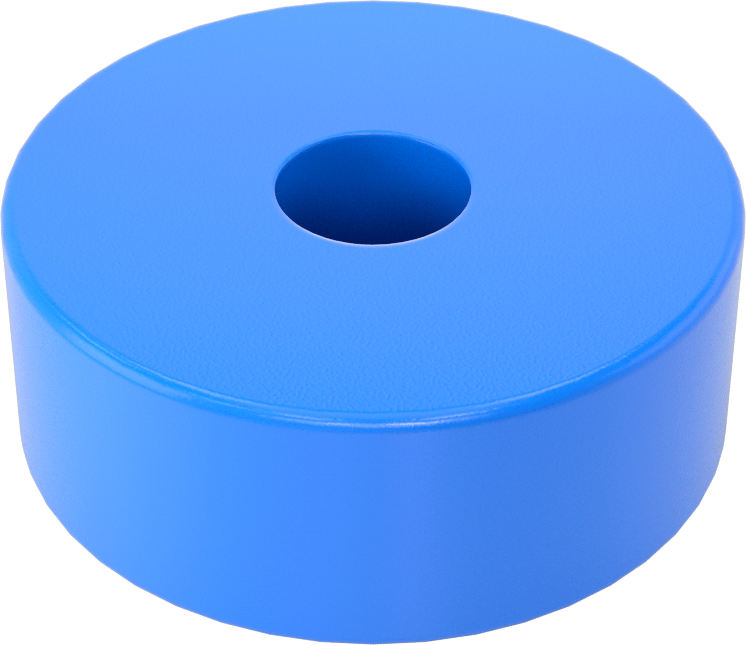 Kimyasallara Dayanıklı PVC Titreşim Sönümleyici Burç, 1,66" Çap, 140 lbs. Kapasite