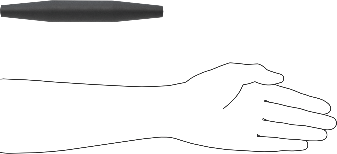Çift Konik Delik Hizalama Pimi, 9/16" Uç Çapı, 2-1/2" Konik Uzunluk