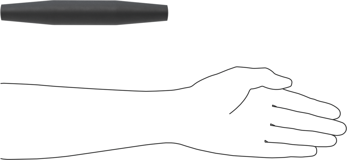 Çift Konik Delik Hizalama Pimi, 3/4" Uç Çapı, 2-1/2" Konik Uzunluk, 1-3/16" Çap