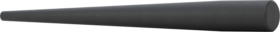 Hizalama Pimi, 3/8" Uç Çapı, 10 inç konik uzunluk, 1-1/16" Çap, 12 inç Toplam Uzunluk