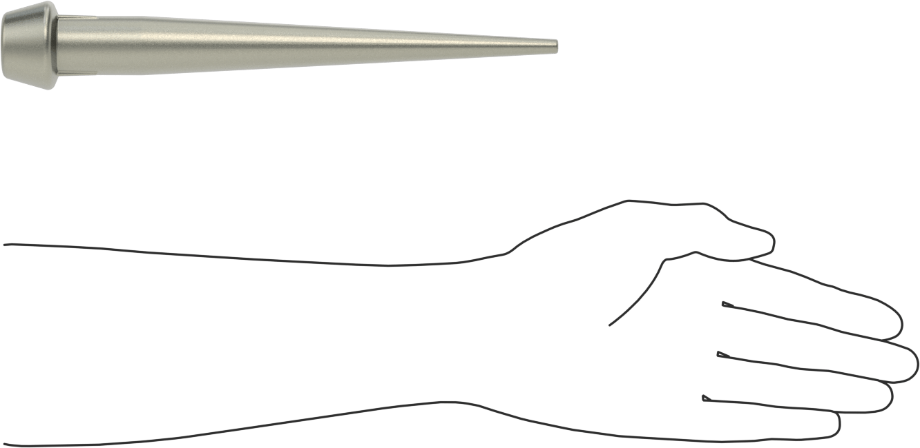 Darbeye Dayanıklı Hizalama Pimi, 1/4" Uç Çapı