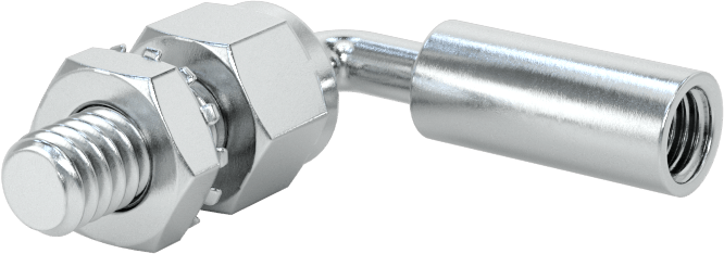 Rulmanlı Bağlantı, Bent-Swivel, 1/4"-28 Diş