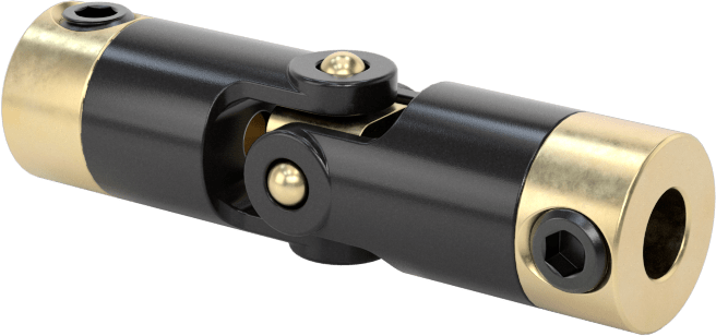 Hassas Tekli U-Eklem, Pim ve Blok Bağlantısı, 1/8“ Çap x 3/8” Derinlikli Mil için, Asetal