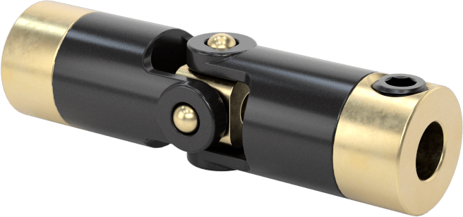 Hassas Tekli U-Eklem, Pim ve Blok Bağlantısı, 1/8“ Çap x 3/8” Derinlikli Mil için, Asetal