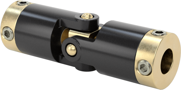 Hassas Tekli U-Eklem, Pim ve Blok Bağlantısı, 3/16“ Çap x 1/2” Derinlikli Mil için, Asetal
