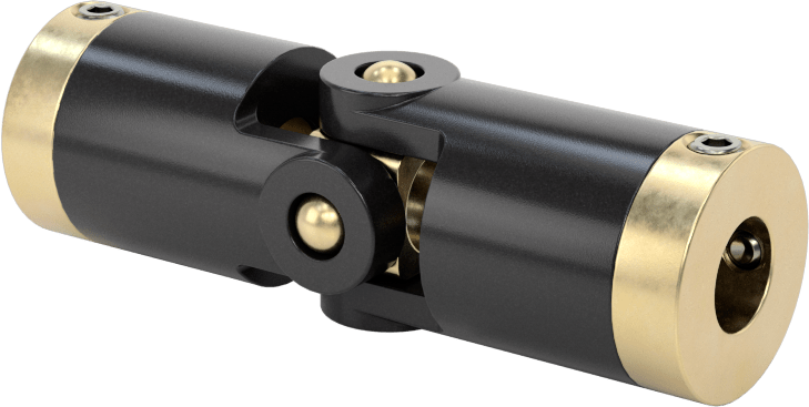 Hassas Tekli U-Eklem, Pim ve Blok Bağlantısı, 1/4“ Çap x 5/8” Derinlikli Mil için, Asetal