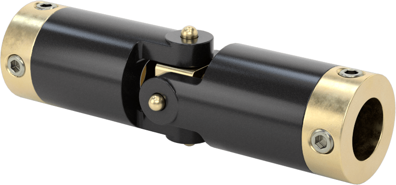 Hassas Tekli U-Eklem, Pim ve Blok Bağlantısı, 3/8“ Çap x 7/8” Derinlikte Mil için, Asetal
