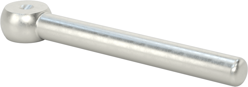 Çubuk Ucu Cıvata Boşluğu, 3/8" Şaft Çapı, 3-1/2 inç Şaft Merkez Uzunluğu