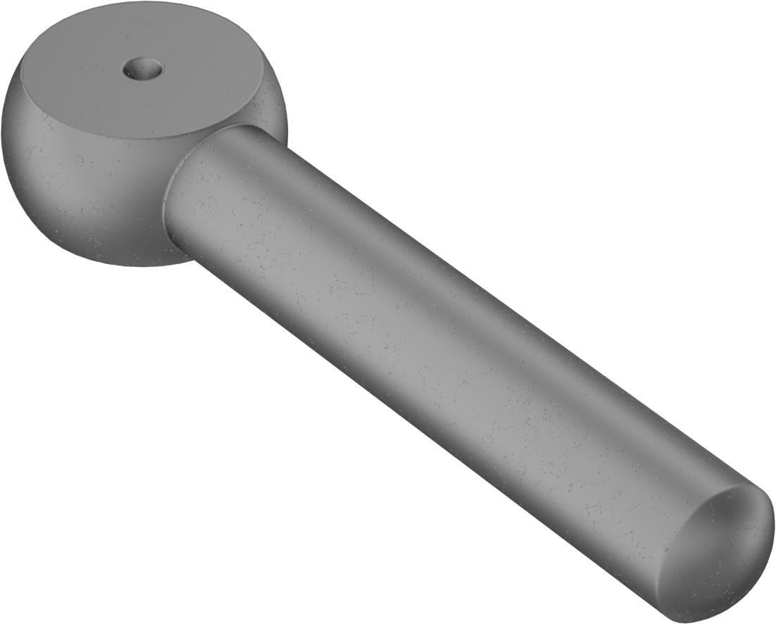 Çubuk Ucu Cıvata Boşluğu, 3/4" Şaft Çapı, 4-5/8" Şaft Merkez Uzunluğu