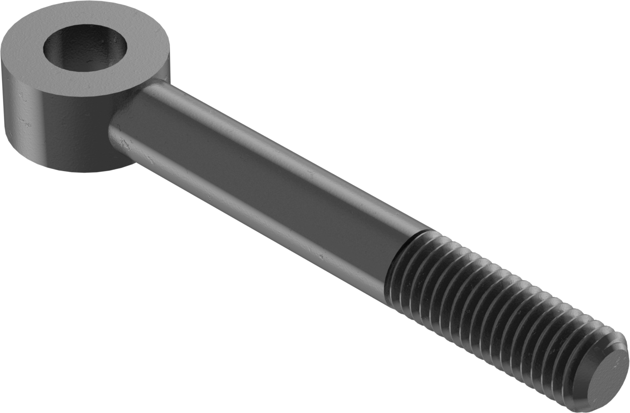 Sağ El Kısmen Dişli Çubuk Ucu Cıvatası, 5/8"-11, 5/8" ID, 5" Merkez Uzunluğu, 1-3/4" Diş Uzunluğu, 75000 PSI