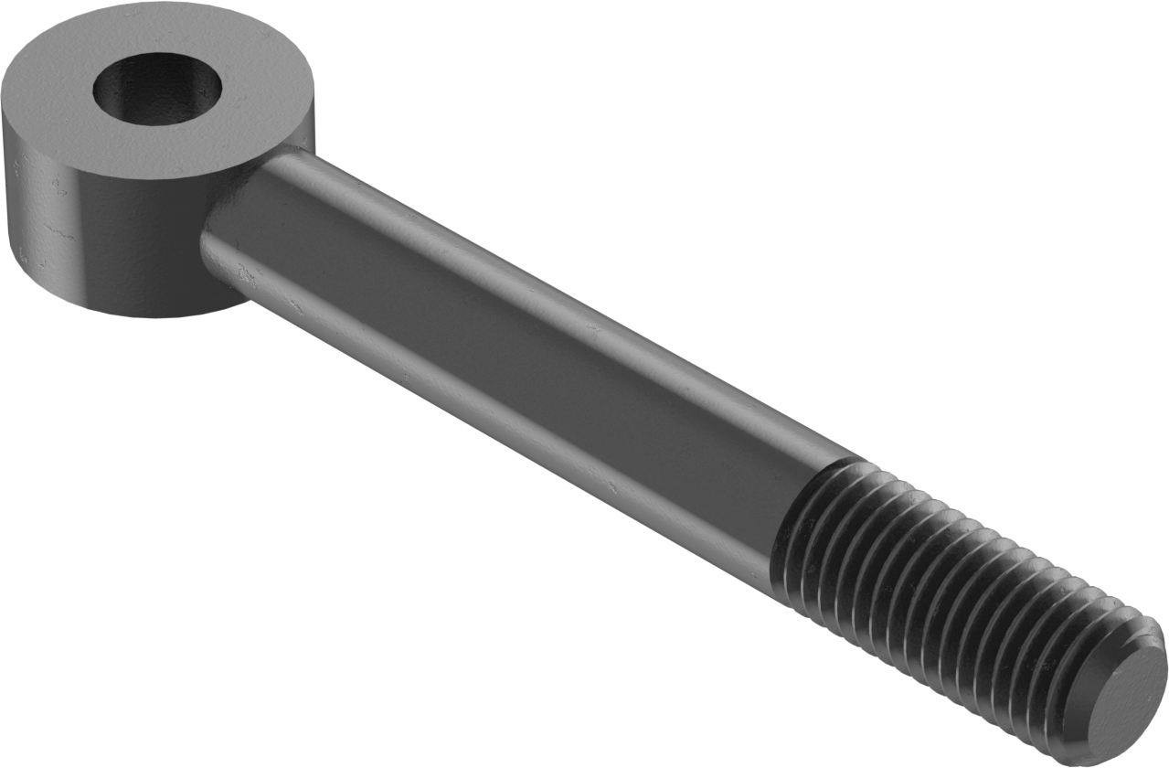 Sağ El Kısmen Dişli Çubuk Ucu Cıvatası, 3/4"-10, 5/8" ID, 6" Merkez Uzunluğu, 1-3/4" Diş Uzunluğu, 75000 PSI