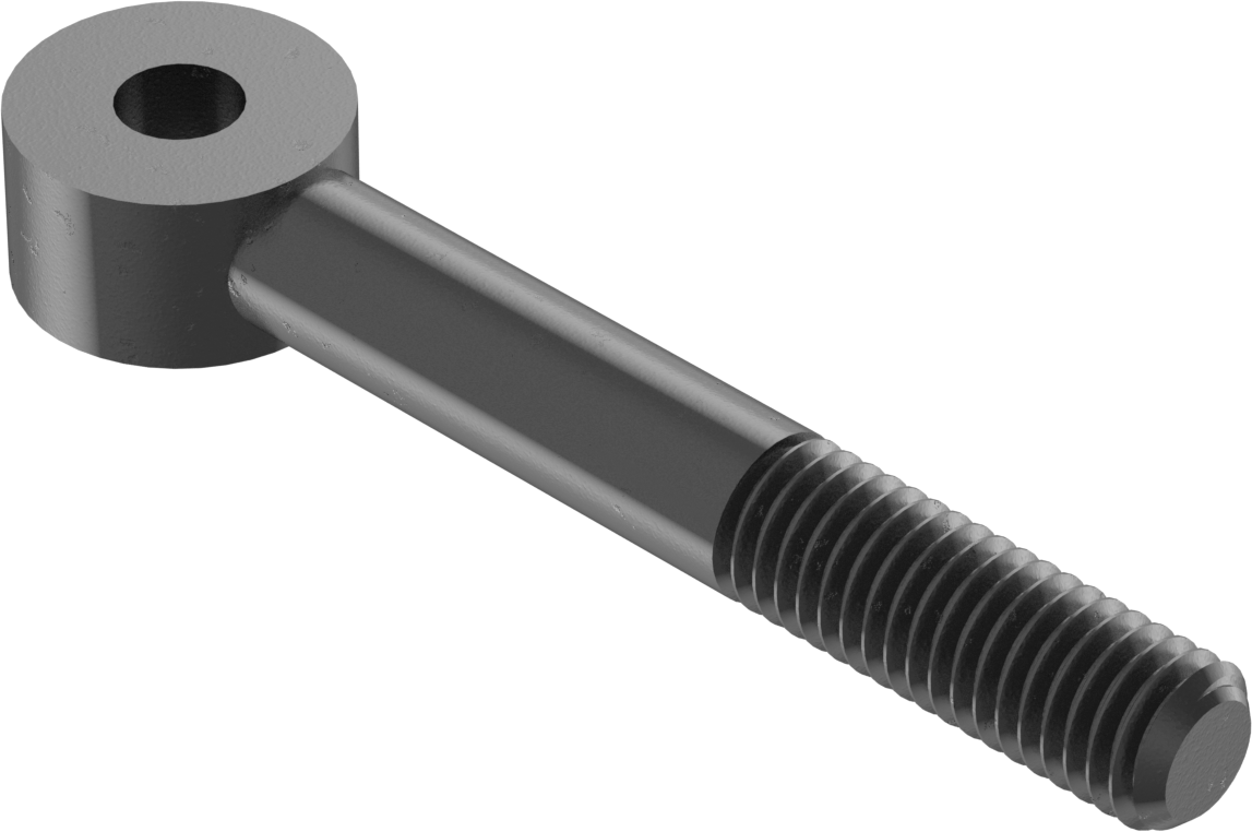 Sağ El Kısmen Dişli Çubuk Ucu Cıvatası, 1/2"-13, 3/8" ID, 3-3/4" Merkez Uzunluğu, 1,5 inç Diş Uzunluğu