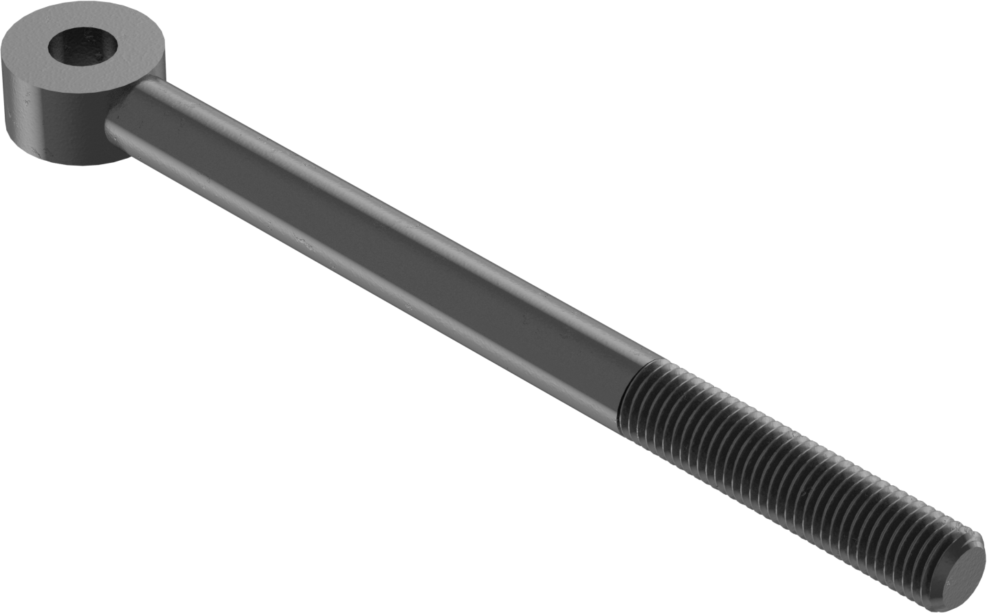 Sağ El Kısmen Dişli Çubuk Ucu Cıvatası, 7/8"-9, 3/4" ID, 12" Merkez Uzunluğu, 4" Diş Uzunluğu, 75000 PSI