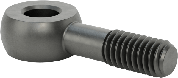 Sağ El Kısmen Dişli Çubuk Ucu Cıvatası, M6 x 1mm, 25 mm Merkez Uzunluğu, 11 mm Diş Uzunluğu, 55000 PSI