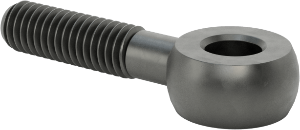 Sağ El Kısmen Dişli Çubuk Ucu Cıvatası, M6 x 1mm, 30 mm Merkez Uzunluğu, 18 mm Diş Uzunluğu, 55000 PSI