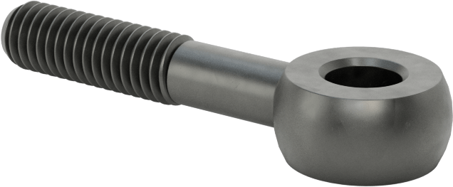 Sağ El Kısmen Dişli Çubuk Ucu Cıvatası, M6 x 1mm, 35 mm Merkez Uzunluğu, 18 mm Diş Uzunluğu, 55000 PSI