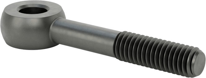 Sağ El Kısmen Dişli Çubuk Ucu Cıvatası, M6 x 1mm, 40 mm Merkez Uzunluğu, 18 mm Diş Uzunluğu, 55000 PSI