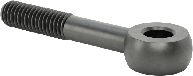 Sağ El Kısmen Dişli Çubuk Ucu Cıvatası, M6 x 1mm, 40 mm Merkez Uzunluğu, 18 mm Diş Uzunluğu, 55000 PSI