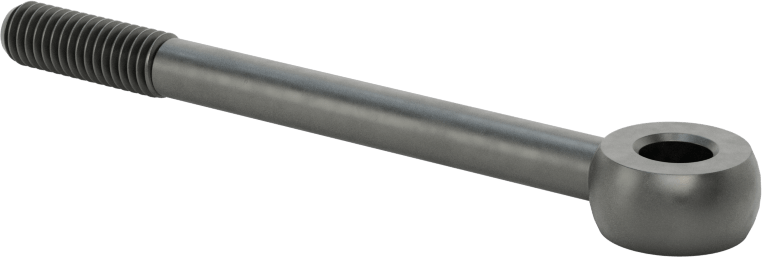 Sağ El Kısmen Dişli Çubuk Ucu Cıvatası, M6 x 1mm, 70 mm Merkez Uzunluğu, 18 mm Diş Uzunluğu, 55000 PSI