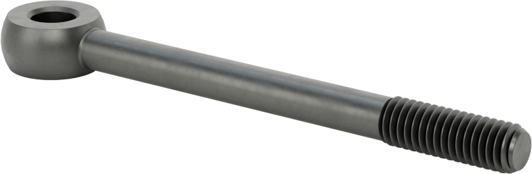 Sağ El Kısmen Dişli Çubuk Ucu Cıvatası, M6 x 1mm, 70 mm Merkez Uzunluğu, 18 mm Diş Uzunluğu, 55000 PSI