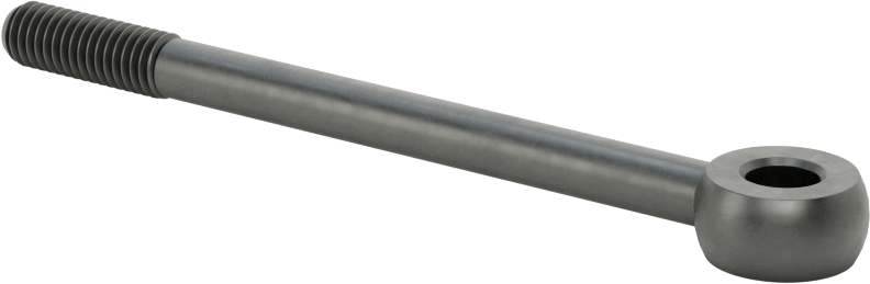 Sağ El Kısmen Dişli Çubuk Ucu Cıvatası, M6 x 1mm, 80 mm Merkez Uzunluğu, 18 mm Diş Uzunluğu, 55000 PSI